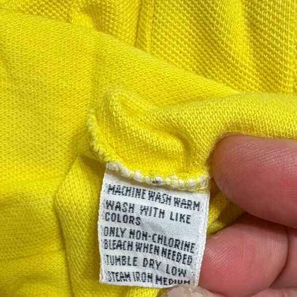 Polo Ralph Lauren Men's Bright Yellow Custom Fit Polo Shirt Size Medium - Picture 8 of 8